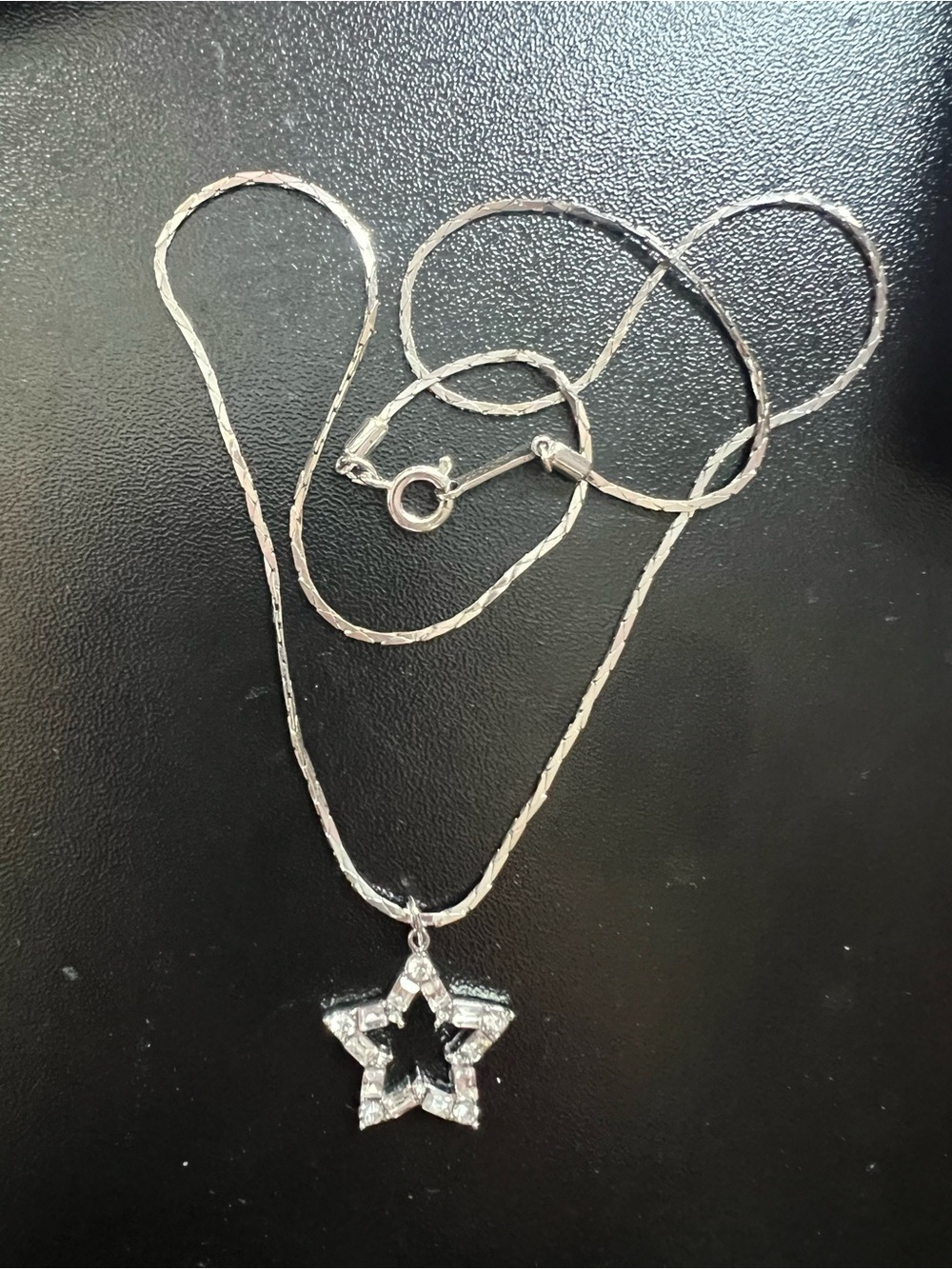 Sterling Star Pendant Necklace - Silver